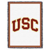 USC Trojans Arch Cardinal and Gold Throw